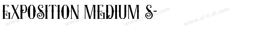 Exposition Medium S字体转换